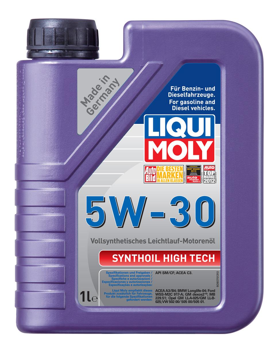 LIQUI MOLY 9075 LM Synthoil High Tech 5W-30 SM, A3B4, C3 Масло моторное PAO 1л